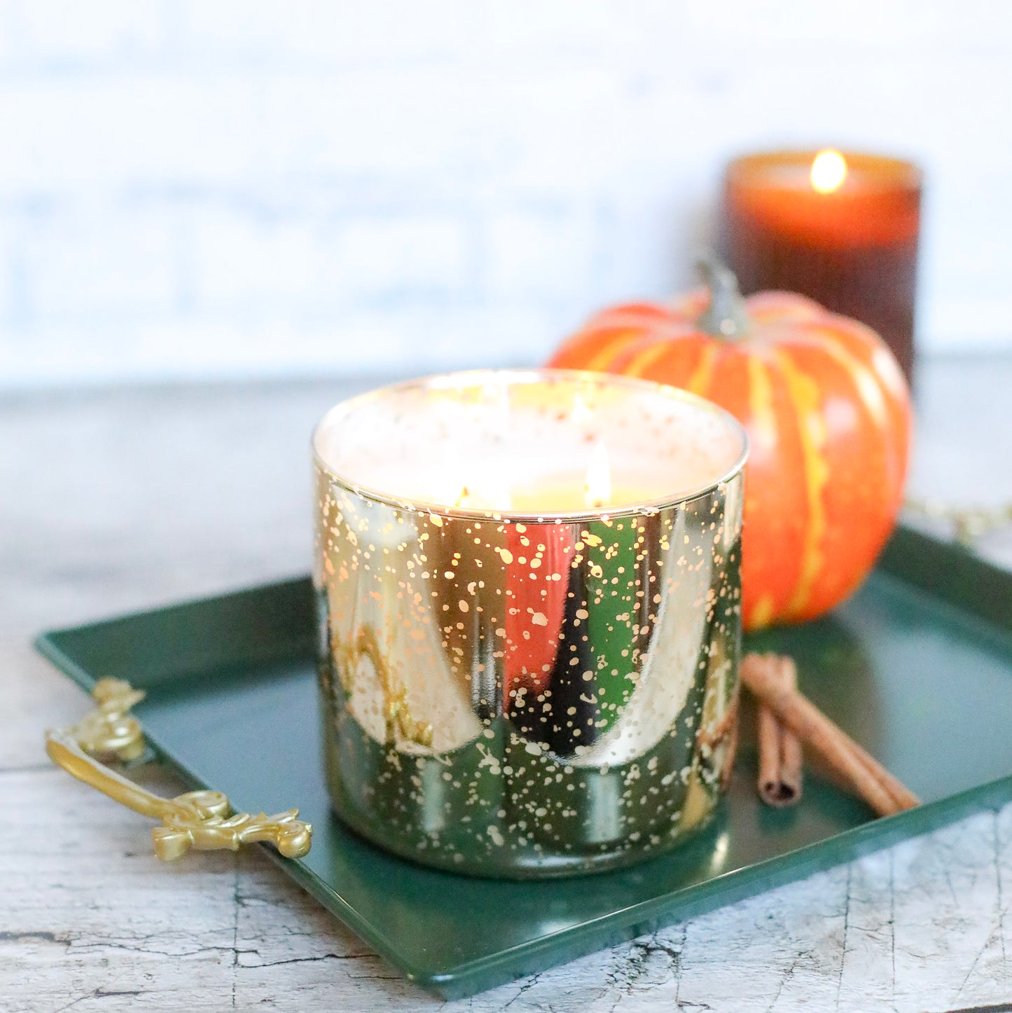 Gold Mercury Glass Bowl