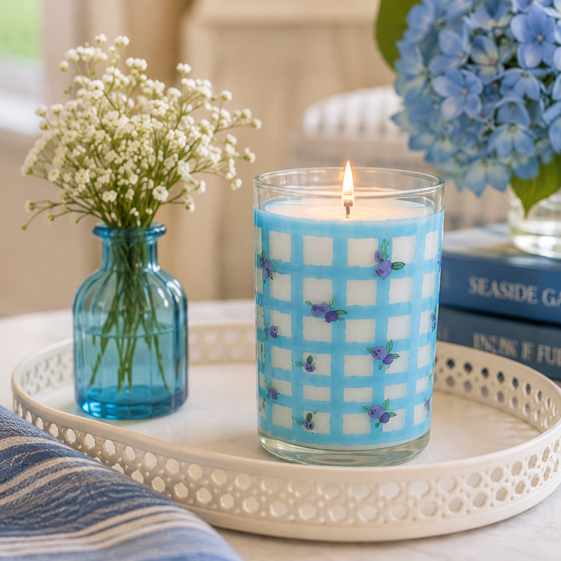 Blueberry Plaid Tumbler