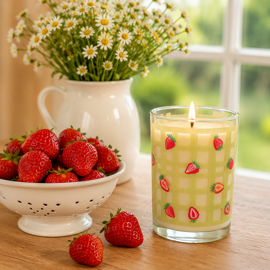 Strawberry Plaid Tumbler