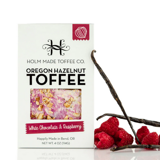 White Chocolate Raspberry Toffee